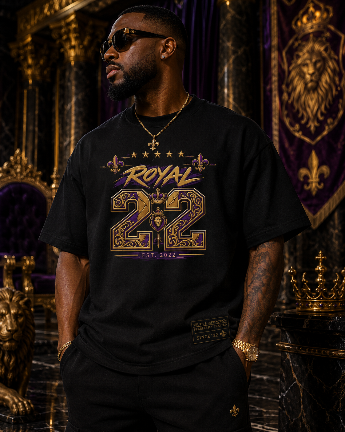 WE BOW TO NO MAN Heavyweight Tee