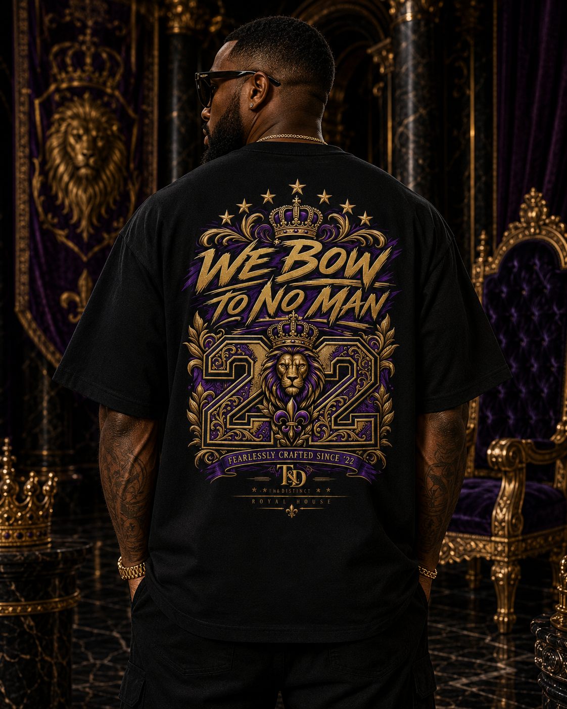 WE BOW TO NO MAN Heavyweight Tee