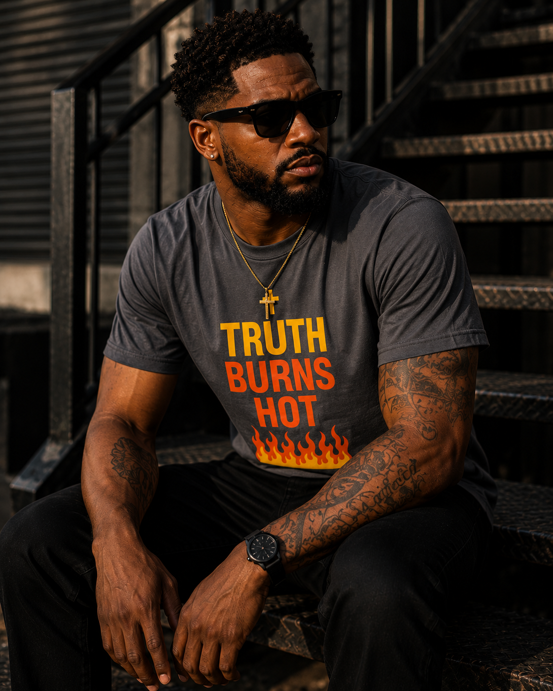 TRUTH BURNS HOT TEE
