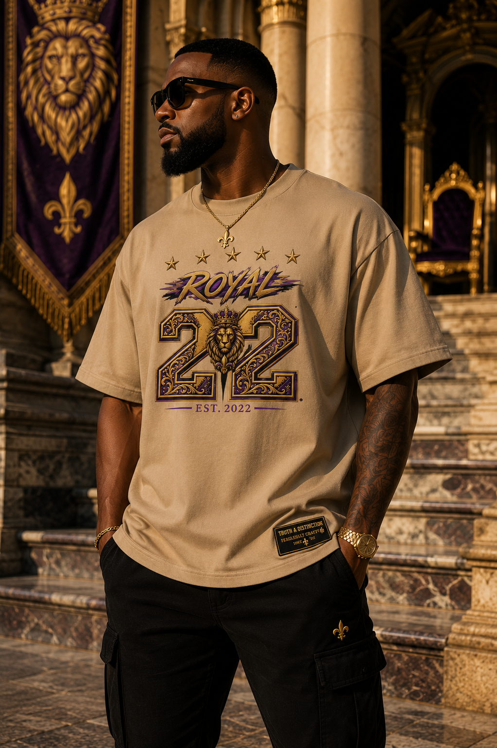 WE BOW TO NO MAN Heavyweight Tee