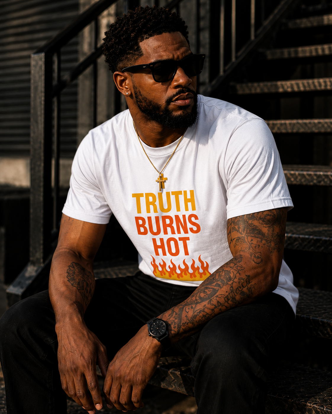 TRUTH BURNS HOT TEE