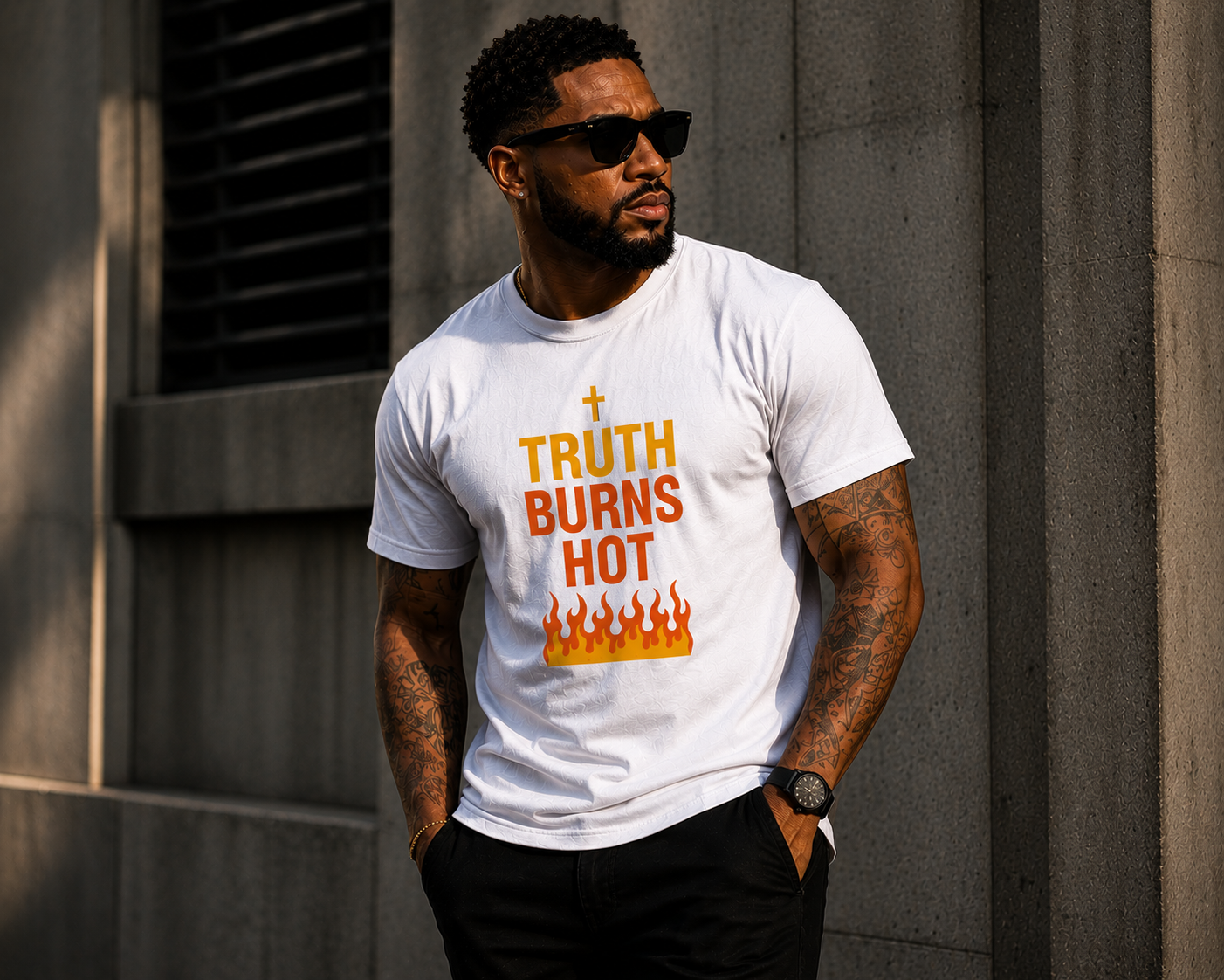 TRUTH BURNS HOT TEE