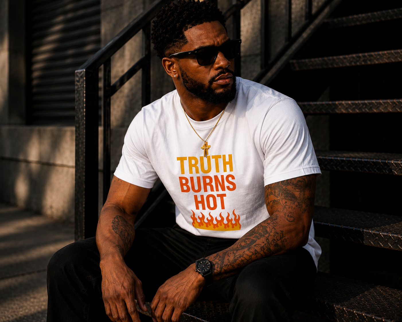 TRUTH BURNS HOT TEE
