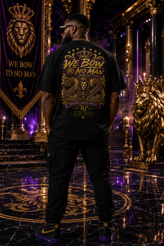 WE BOW TO NO MAN Heavyweight Tee