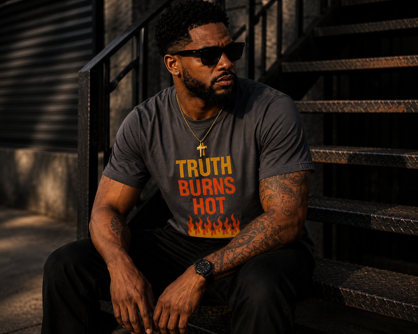TRUTH BURNS HOT TEE