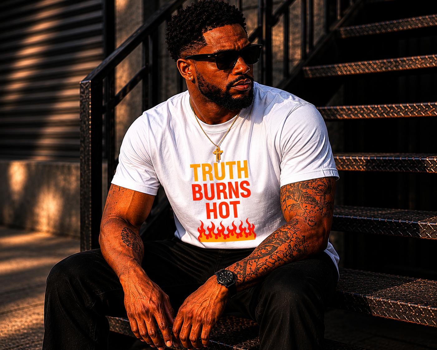 TRUTH BURNS HOT TEE