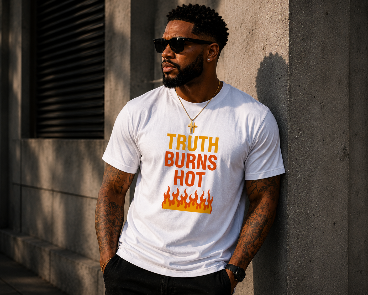 TRUTH BURNS HOT TEE