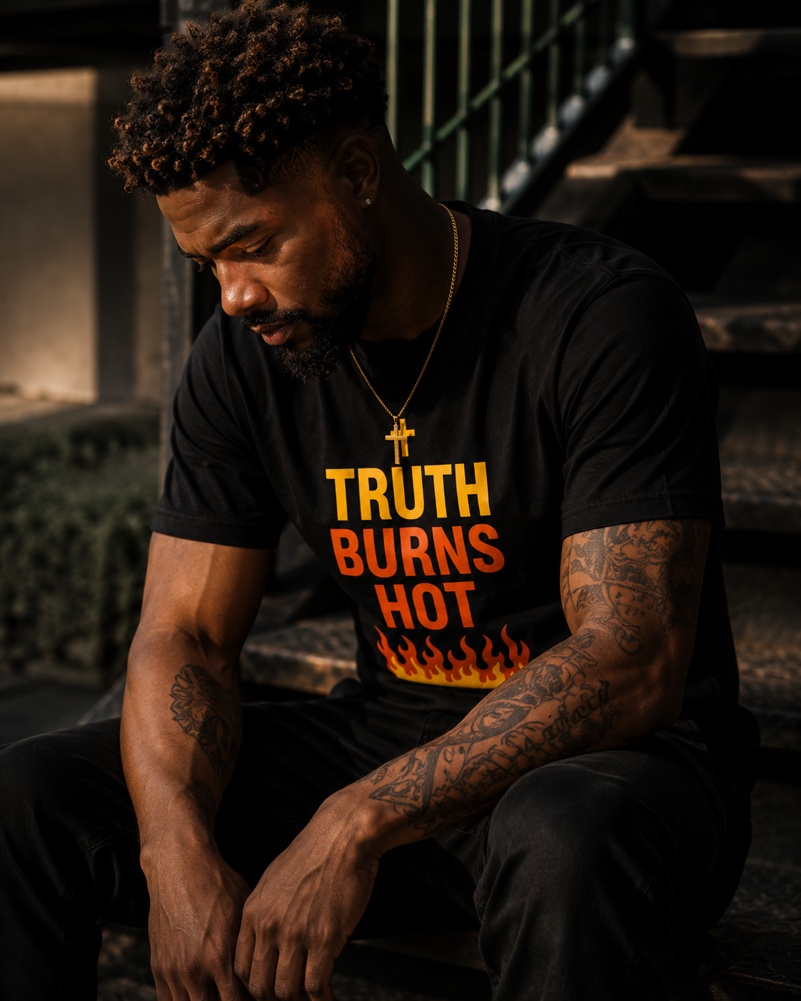 TRUTH BURNS HOT TEE