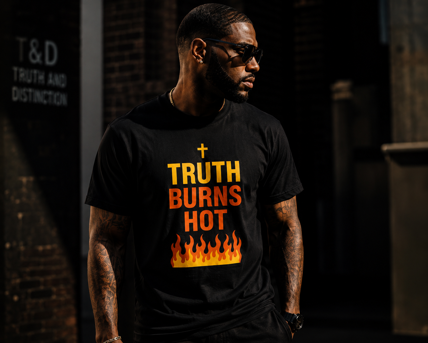 TRUTH BURNS HOT TEE