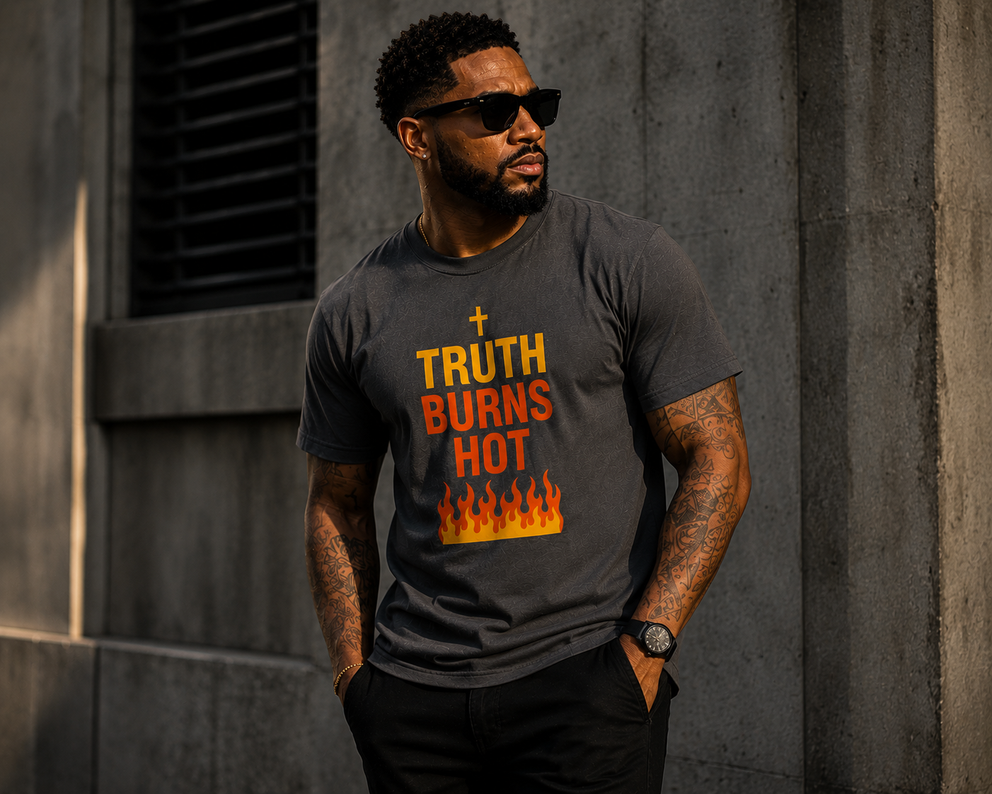 TRUTH BURNS HOT TEE