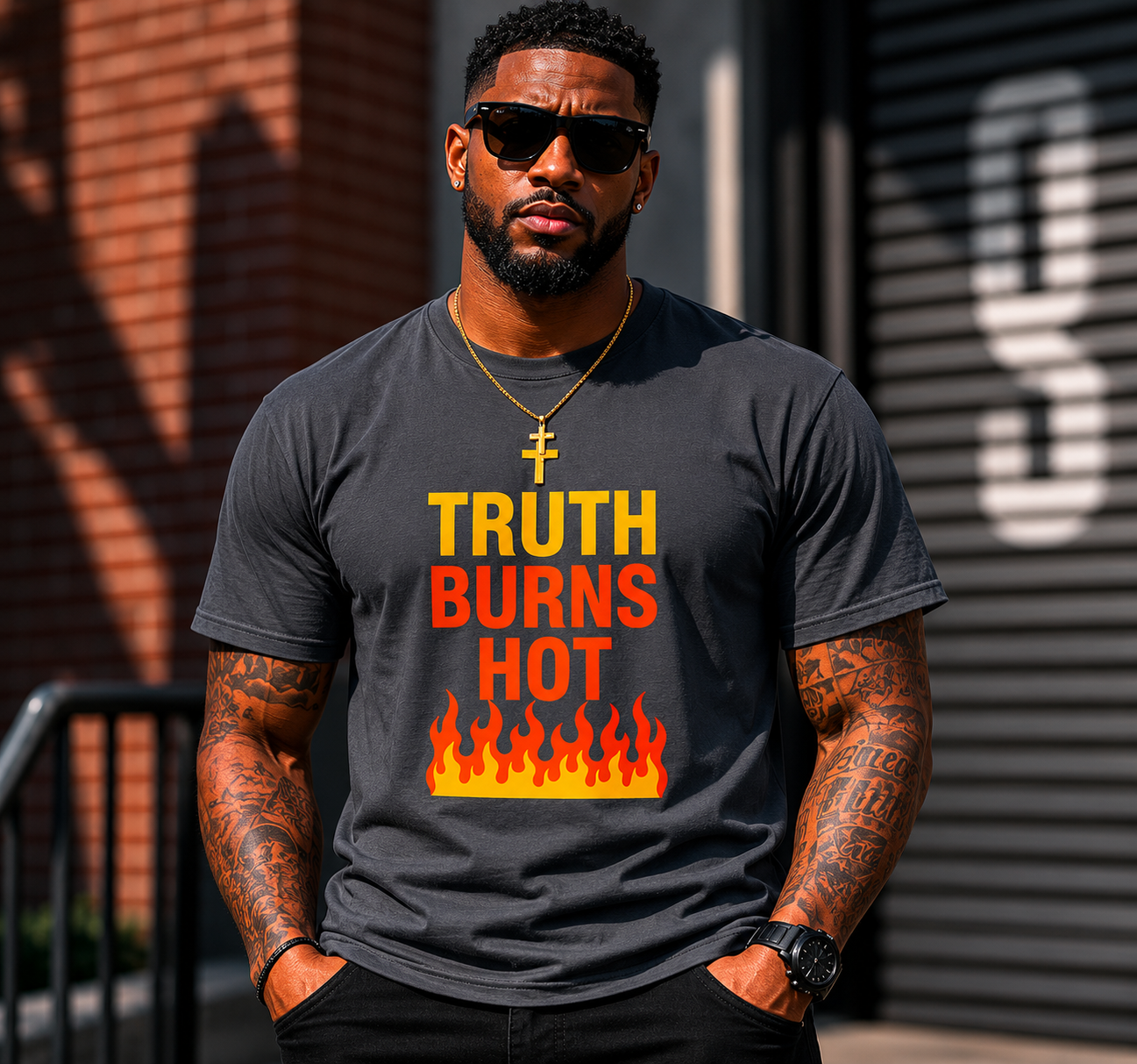 TRUTH BURNS HOT TEE